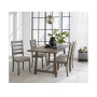 Max Meadows Laminate 5-Pc Dining Set (Rectangular Trestle Table + 4 Side Chairs)