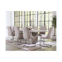 Tivie 9pc Dining Set (Rectangular Table + 8 Dining Chairs)