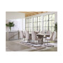 Tivie 9pc Dining Set (Rectangular Table + 8 Dining Chairs)