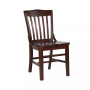 School House Back Wooden Restaurant Dining Chair