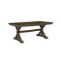 Denman Dining 9-Pc Set (Rectangular Trestle Table + 8 Side Chairs)