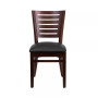 2 Pack Slat Back Wooden Restaurant Chair