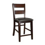 Leona 7pc Dining Set (Counter Height Square Table & 6 Side Chairs)