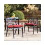 Set of 2 Dining Chairs with Cushions