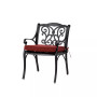 Set of 2 Dining Chairs with Cushions