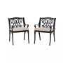 Set of 2 Dining Chairs with Cushions
