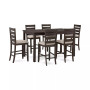 Max Meadows Laminate Counter Height Dining 7-Pc Set (Rectangular Table + 6 Chairs)