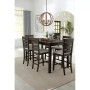 Max Meadows Laminate Counter Height Dining 7-Pc Set (Rectangular Table + 6 Chairs)