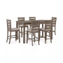 Max Meadows Laminate Counter Height Dining 7-Pc Set (Rectangular Table + 6 Chairs)