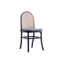 Paragon 4-Piece Ash Wood and Natural Cane Upholstered Dining Chair