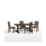 Denman Dining 5-Pc Set (Rectangle Trestle Table + 4 Side Chairs)