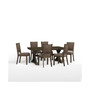 Denman Dining 7-Pc Set (Rectangle Trestle Table + 6 Side Chairs)
