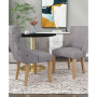 Allia Tufted Wingback Side Chair 2 Piece Set