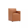 Anna 2 Piece Faux Leather Upholstered Square Dining Armchair Set