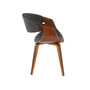 Curvo Mid-Century Modern Dining Accent Chair