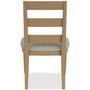 Davie Rectangle Dining 6pc Set (Table + 4 Side Chair Upholstered Seat Ladder Back + Bench)