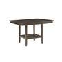 Birm 7pc Dining Set (Counter Height Rectangular Table & 6 Double Cross Back Side Chairs)