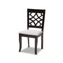 Sandra Modern and Contemporary Fabric Upholstered 5 Piece Dining Set