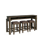 Denman Occasional Console Table + 3 Stools