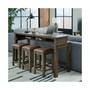 Denman Occasional Console Table + 3 Stools