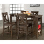 Spencer 3-Piece Counter Height Dining Set with X-Back Stools