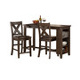 Spencer 3-Piece Counter Height Dining Set with X-Back Stools