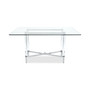 Marilyn Glass and Acrylic Dining 5pc Set (Rectangular Table +4 Chairs)