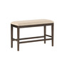 Birm 6pc Dining Set (Counter Height Table, 4 Double Cross Back Side Chairs & Bench)