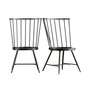 Webber Round Dining Set with Iron Legs and High-Back Chairs