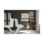 New Spec Z-Shape Leatherette Side Chair Set of 2 Pieces
