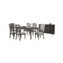 Linett 7-Pc Dining (Rectangular Table + 4 Side chairs + 2 Upholstered Chairs)