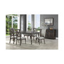 Linett 7-Pc Dining (Rectangular Table + 4 Side chairs + 2 Upholstered Chairs)