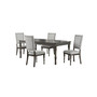 Linett 5-Pc Dining (Rectangular Table + 4  Upholstered Side Chairs)
