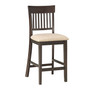 Birm 7pc Dining Set (Counter Height Table & 6 Slat Back Side Chairs)