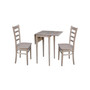 Small Drop Leaf Table with Two Chairs
