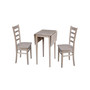 Small Drop Leaf Table with Two Chairs