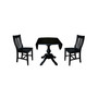 International Concept 42" Round Top Pedestal Table with 2 Chairs