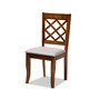 Zoe Modern and Contemporary Fabric Upholstered 5 Piece Dining Set