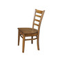 42" Dual Drop Leaf Table with 4 Ladder Back Dining Chairs - 5 Piece Dining Set