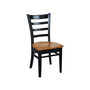42" Dual Drop Leaf Dining Table with 4 Ladderback Chairs, 5 Piece Dining Set