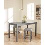 Max Meadows Laminate 3-Pc Dining Set (Rectangular Table + 2 Stools)