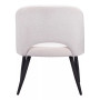 32" Steel, Polyester Teddy Boho Dining Chair