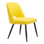 32" Steel, Polyester Teddy Boho Dining Chair