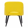 32" Steel, Polyester Teddy Boho Dining Chair