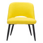 32" Steel, Polyester Teddy Boho Dining Chair