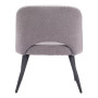 32" Steel, Polyester Teddy Boho Dining Chair