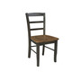 42" Dual Drop Leaf Pedestal Dining Table with 2 Madrid Ladderback Chairs, 3 Piece Dining Set