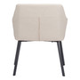 35" Steel, Polyester Adage Water Resistant Dining Chair