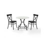 Madeleine 32" 3 Piece Dining Set With Camille Chairs