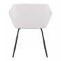 31" Steel, Polyurethane Miguel Geometric Dining Chair